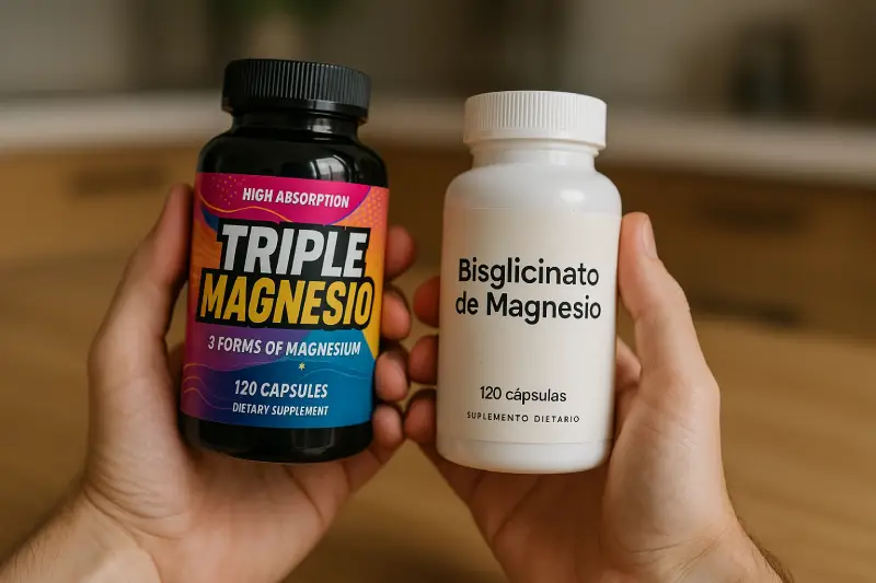 Triple magnesio vs. bisglicinato: ¿cuál es más eficaz y por qué?